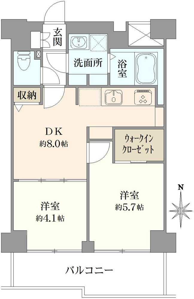両国緑スカイハイツの間取図