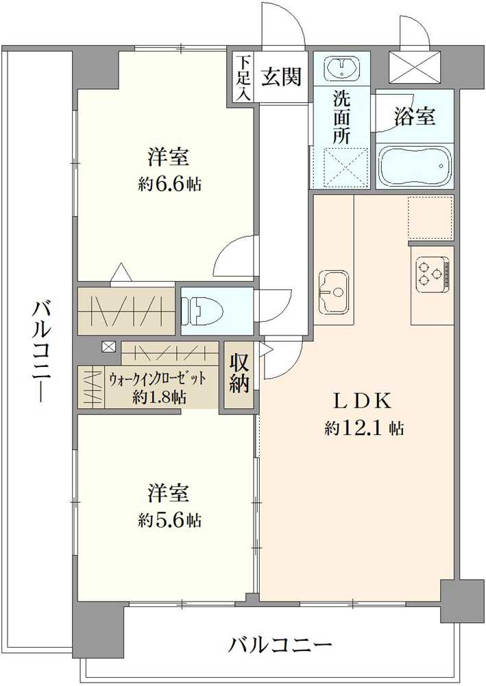 モリス御徒町の間取図