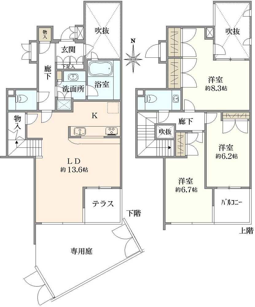テラス早宮の間取図