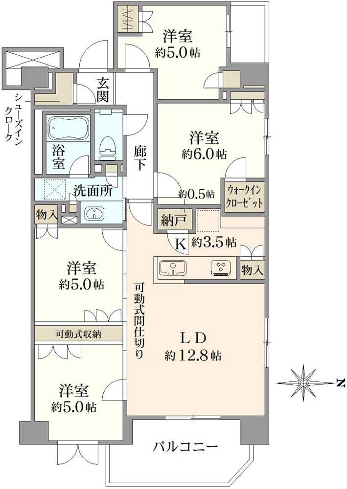 プラウド住吉の間取図