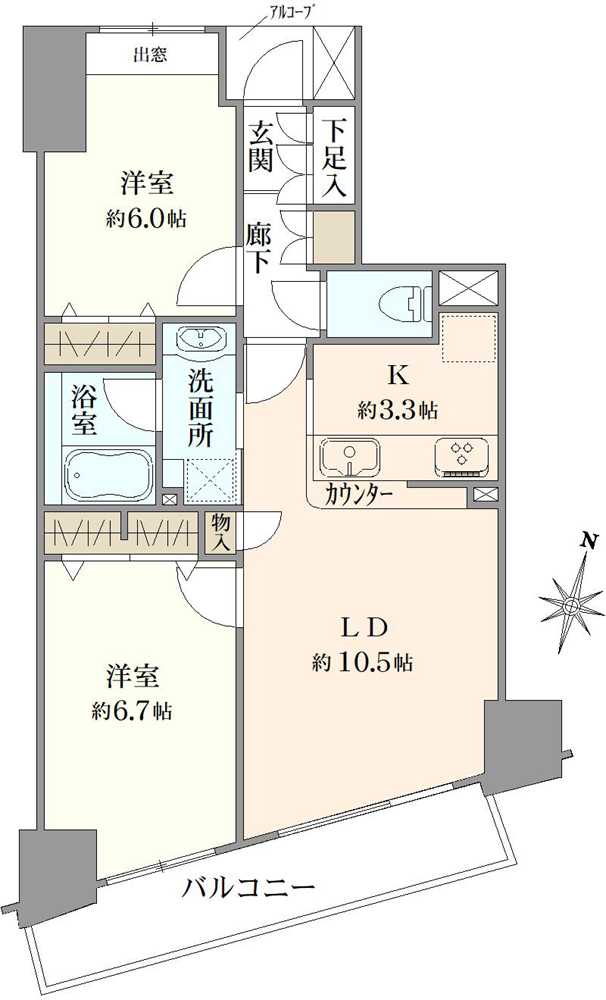 ベルヴィータ小岩の間取図