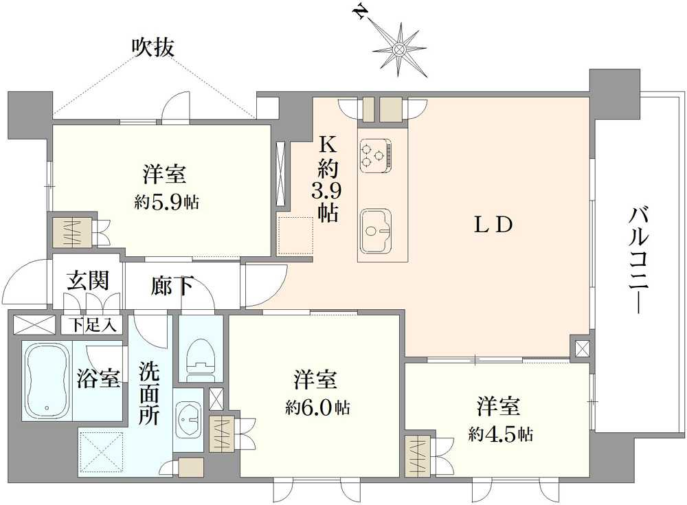 アトラス押上の間取図