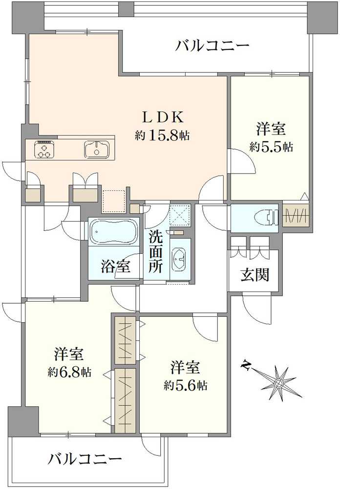 グランフラッツ文京・千石の間取図