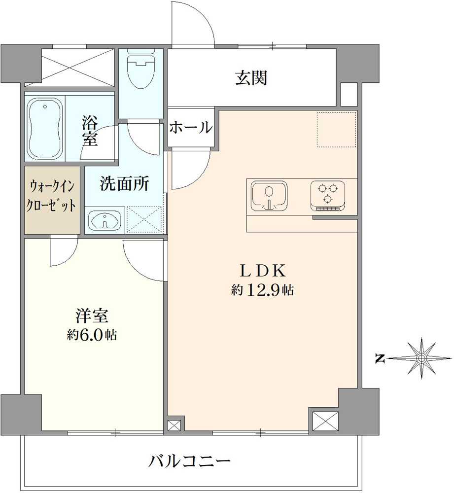 朝日目白台マンションの間取図