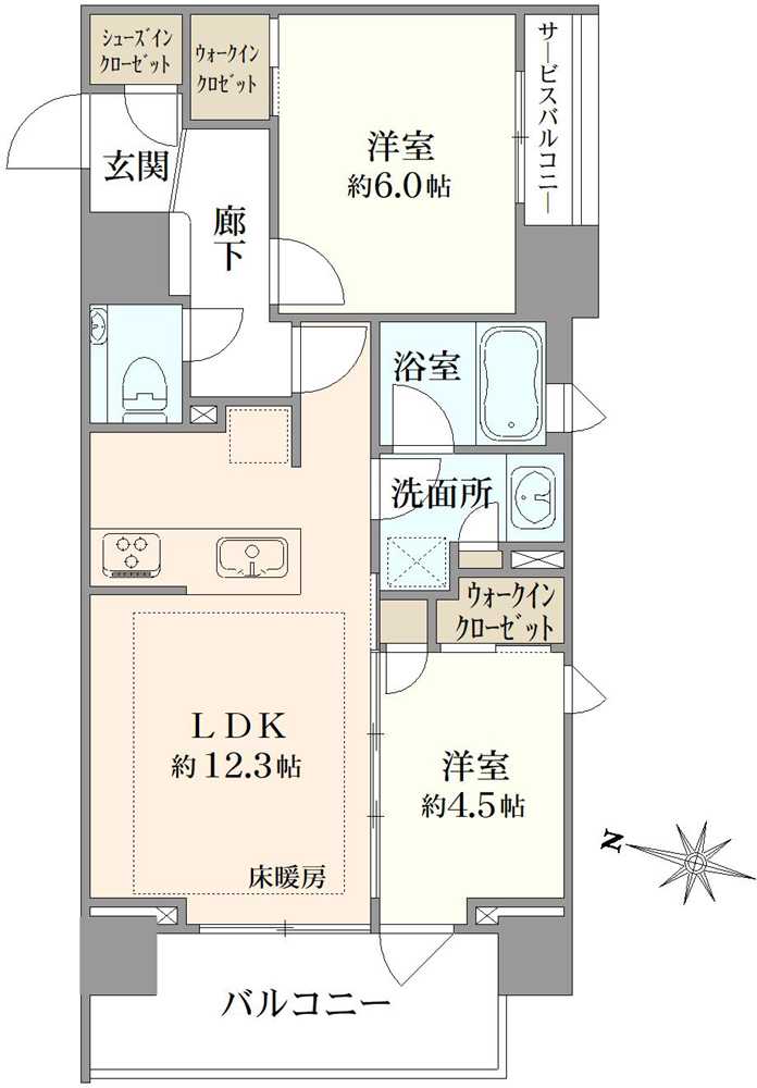 ルジェンテ文京春日の間取図