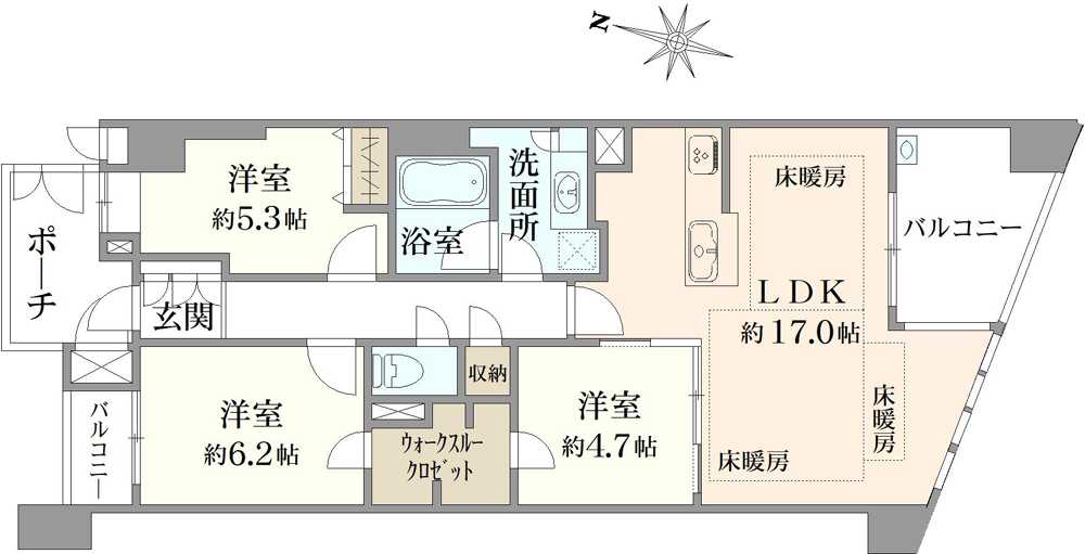 小石川ヒルズの間取図
