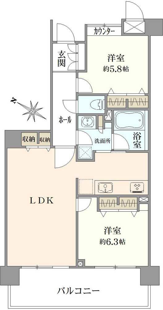 ヒルズ目白台の間取図