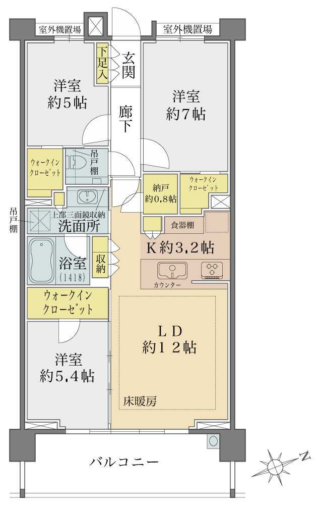 インペリアルガーデンの間取図