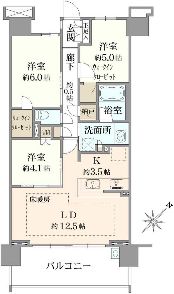 プレミスト王子神谷の間取図