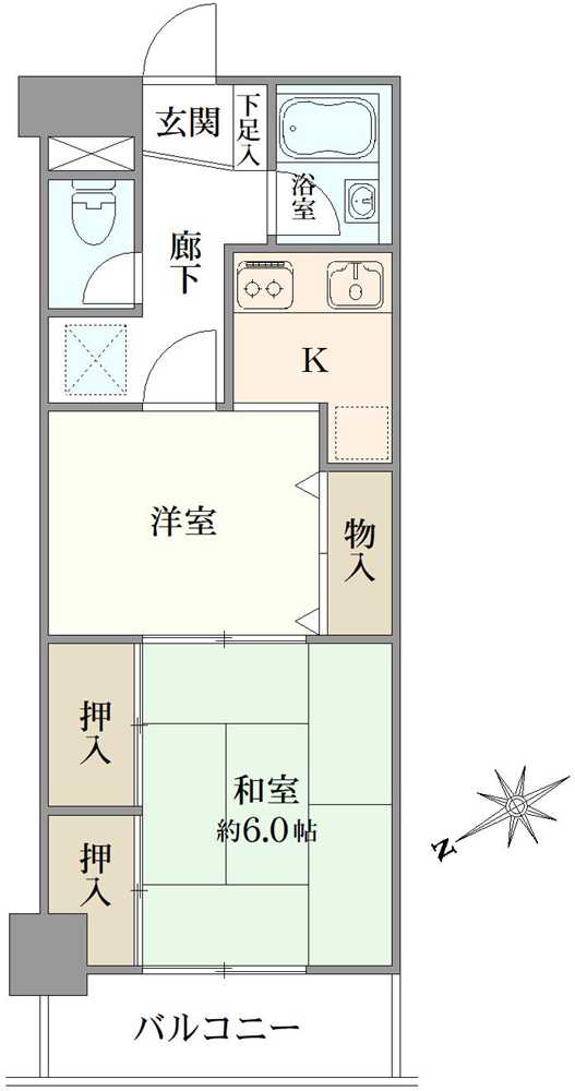 東海文京マンションの間取図