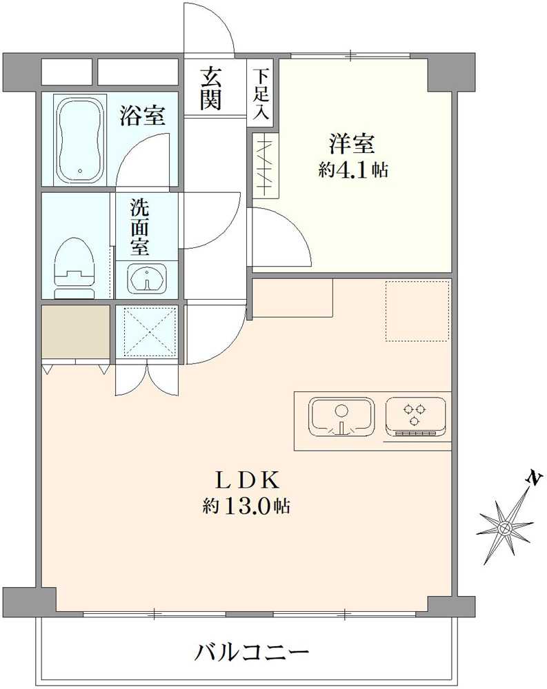 東洋シーサイドハイムの間取図
