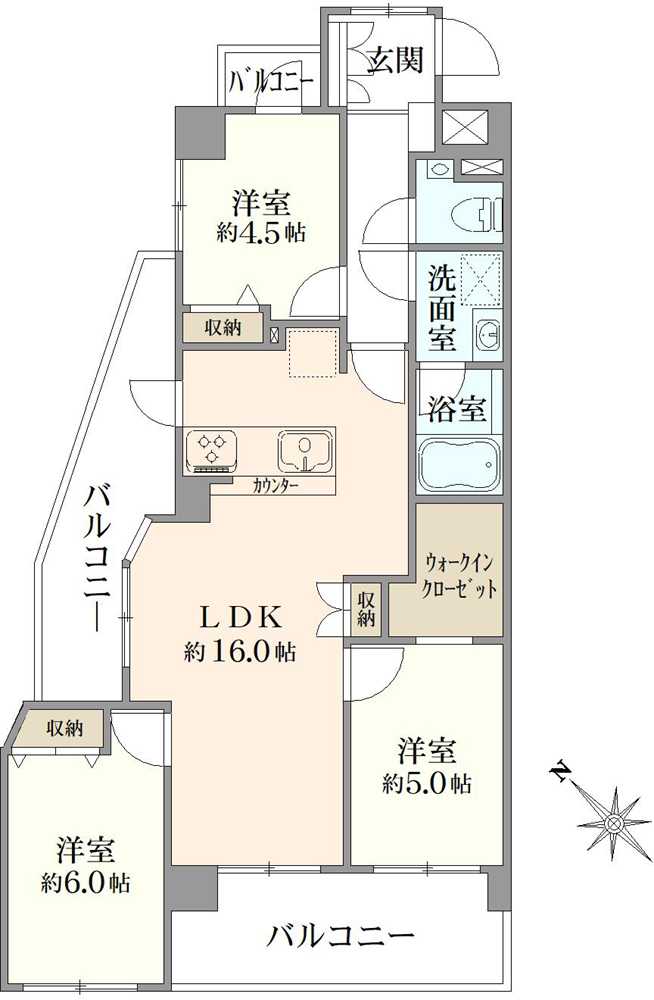 ライオンズマンション篠崎八石公園の間取図