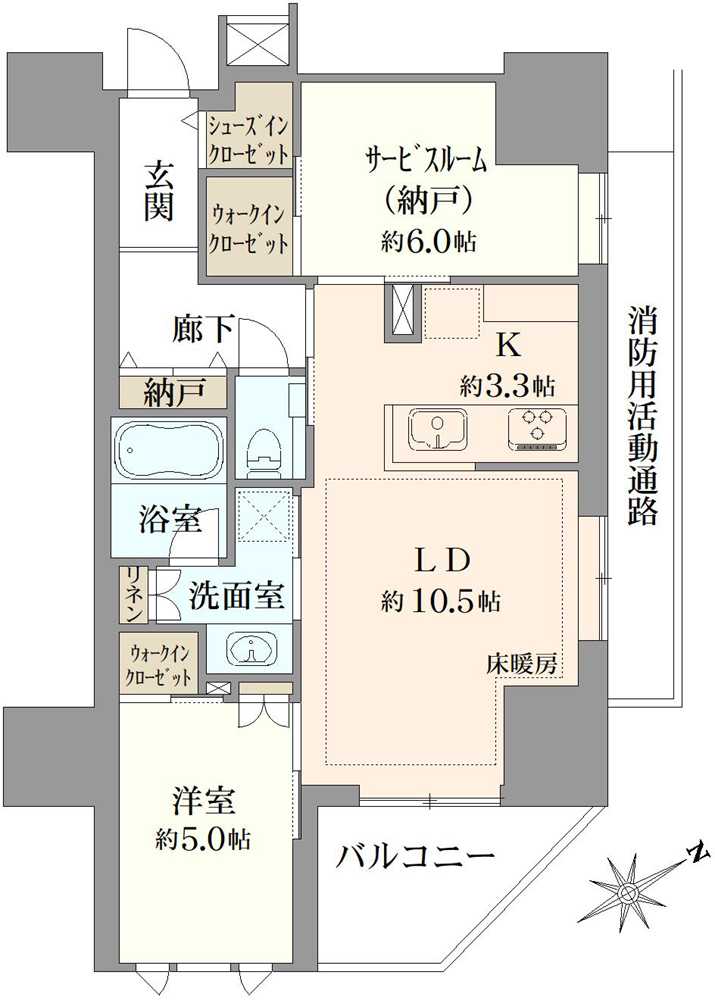 エクセレントシティ本八幡駅前サザンライズの間取図