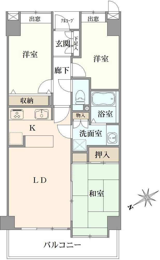 サーパス本八幡の間取図