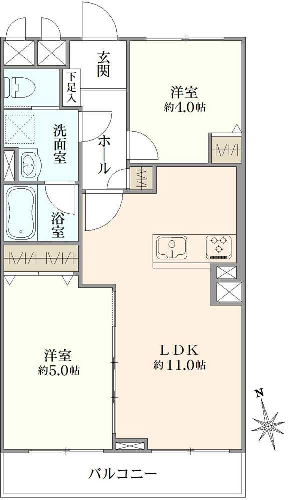 サンハイツ西船橋の間取図