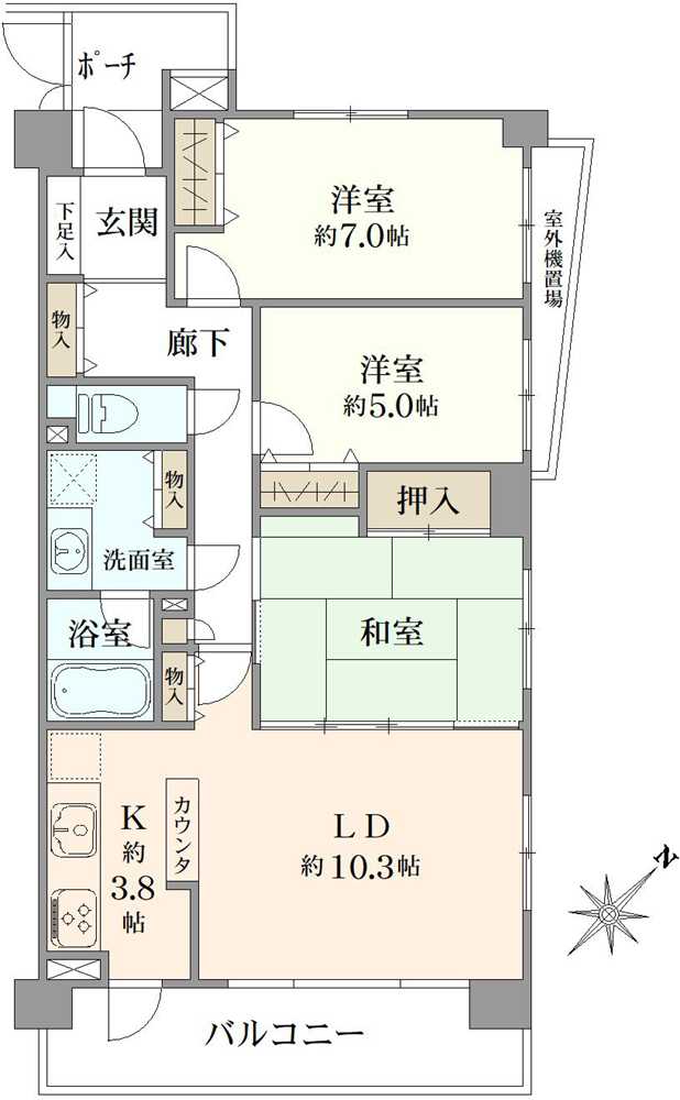 ステイツ行徳イーストの間取図