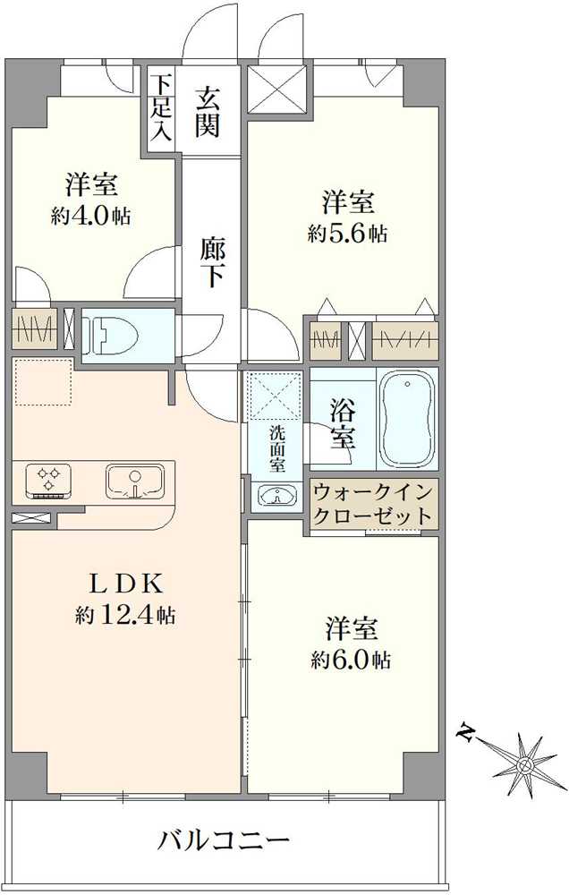 ライオンズステーションプラザ市川・国府台の間取図