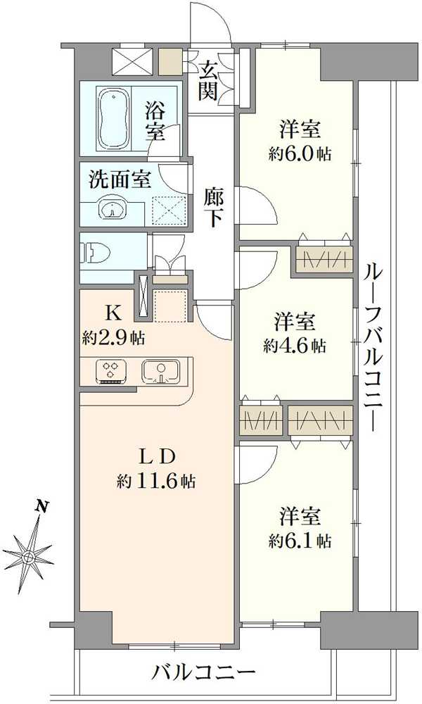 ランドステージ瑞江の間取図