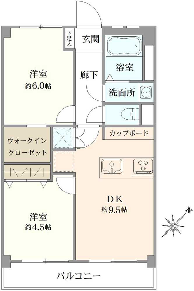 太洋マンションの間取図