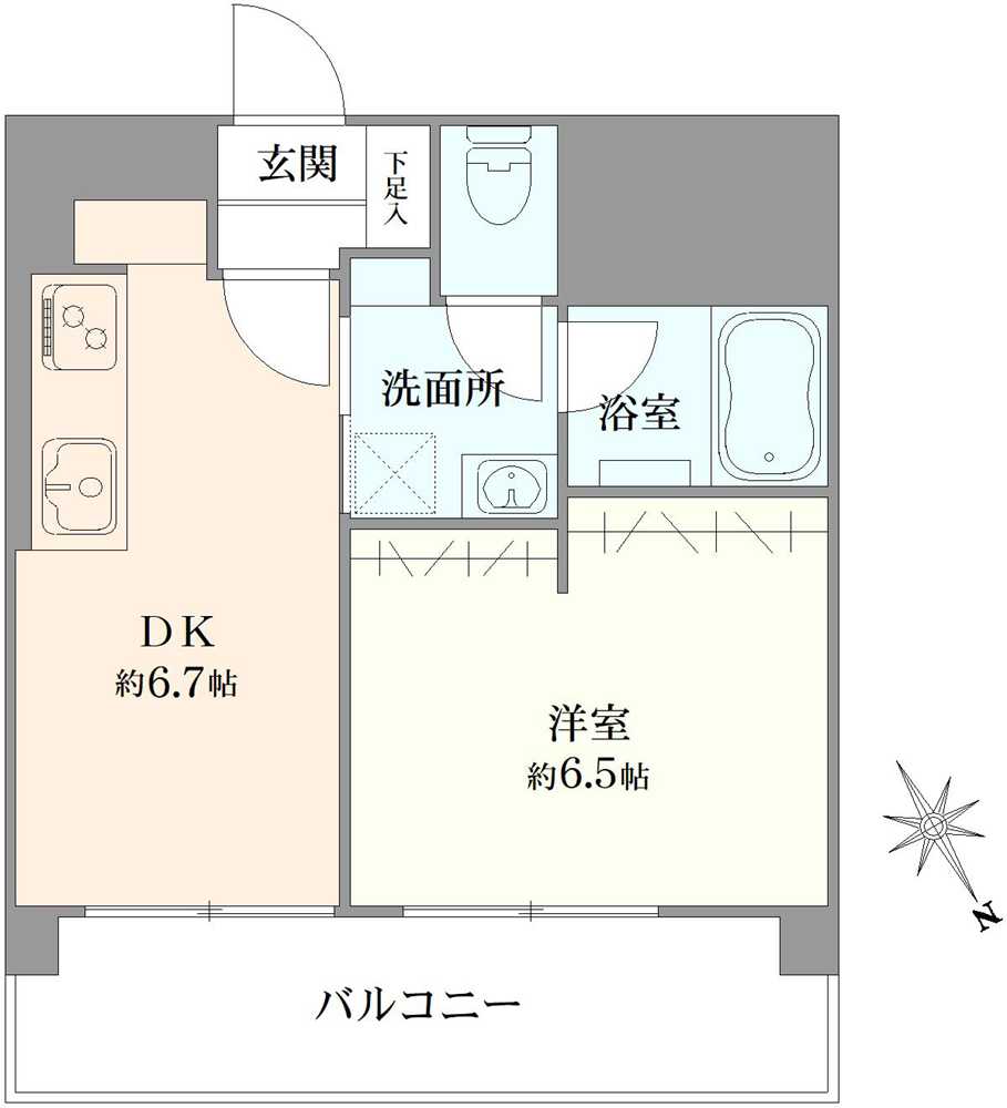 西船橋ファミリーマンションの間取図