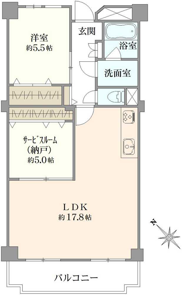 船橋ファミリータウン1号棟の間取図