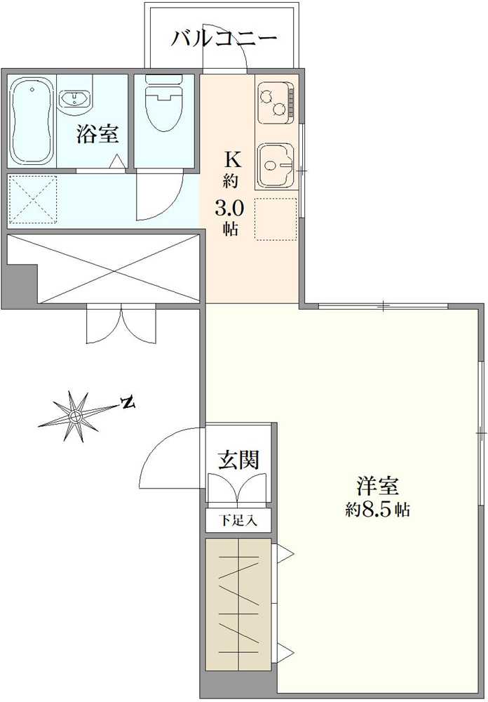  芝公園アビタシオンの間取図