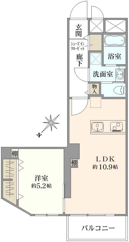 セブンスターマンション第5五反田の間取図