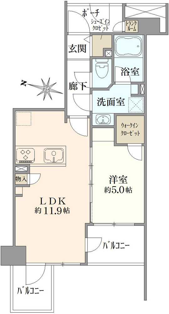 アールヴェール文京大塚公園の間取図