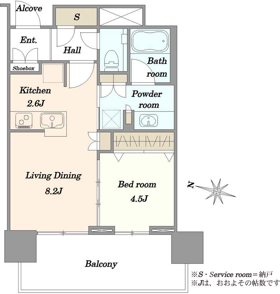 プラウドタワー目黒MARCの間取図