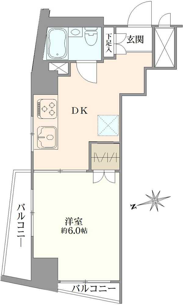 中銀落合マンシオンの間取図