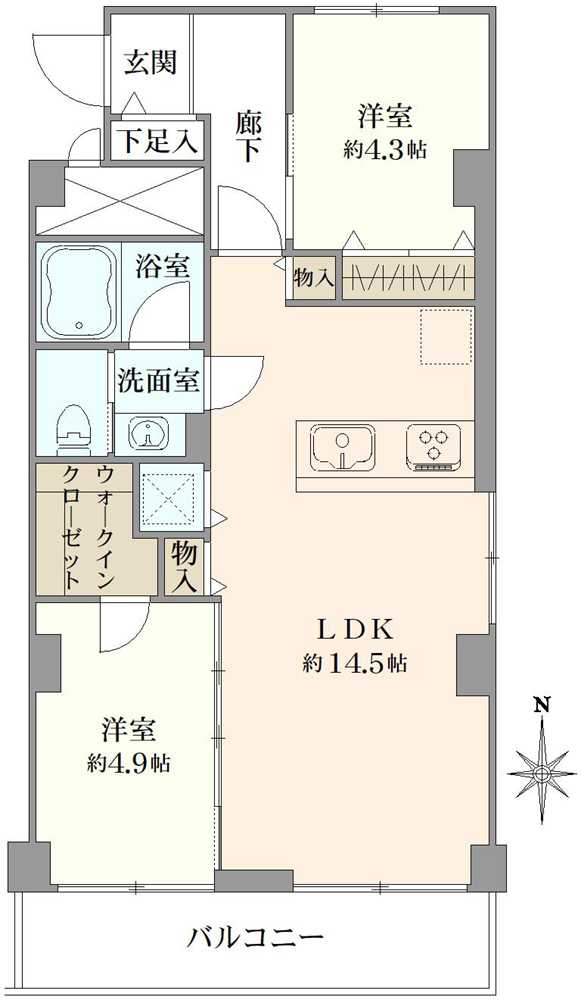 メイゾン牛込の間取図