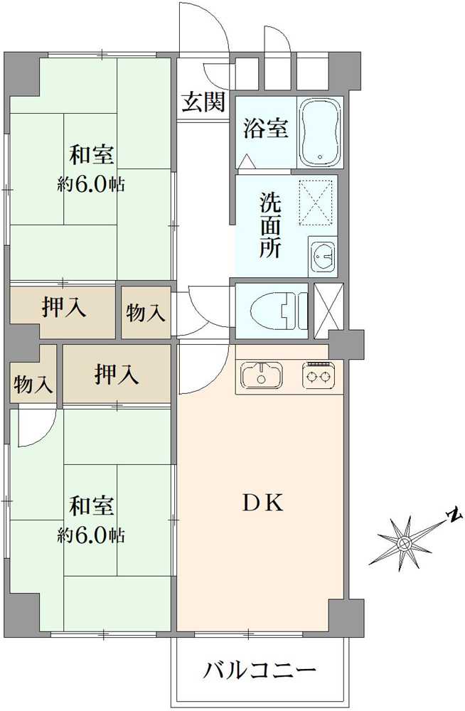 田町東豊エステートの間取図
