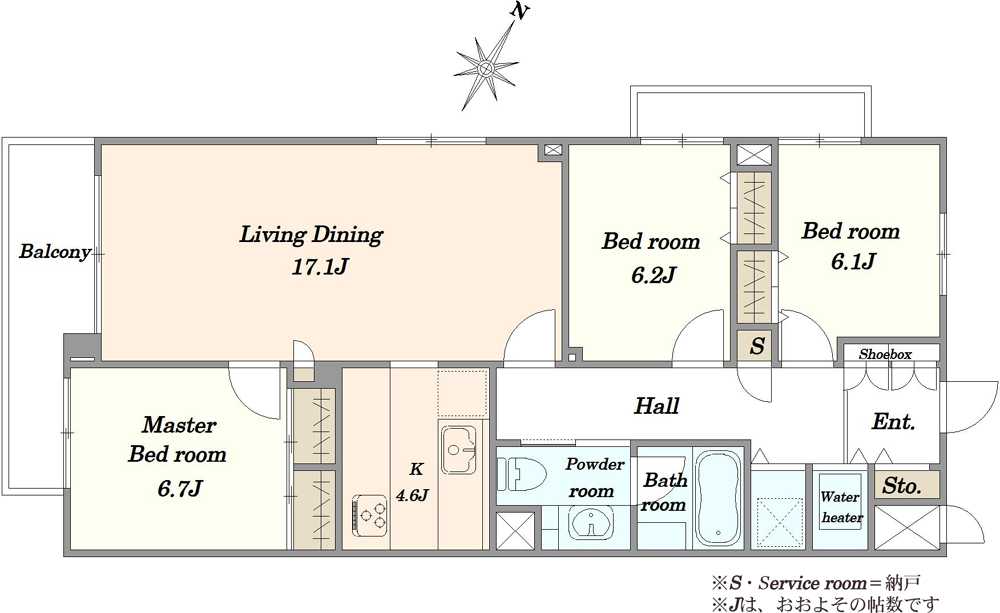 ペアシティ花房山の間取図