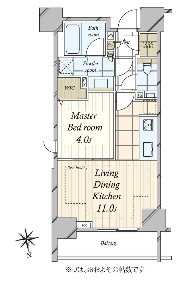 ピアース南麻布の間取図