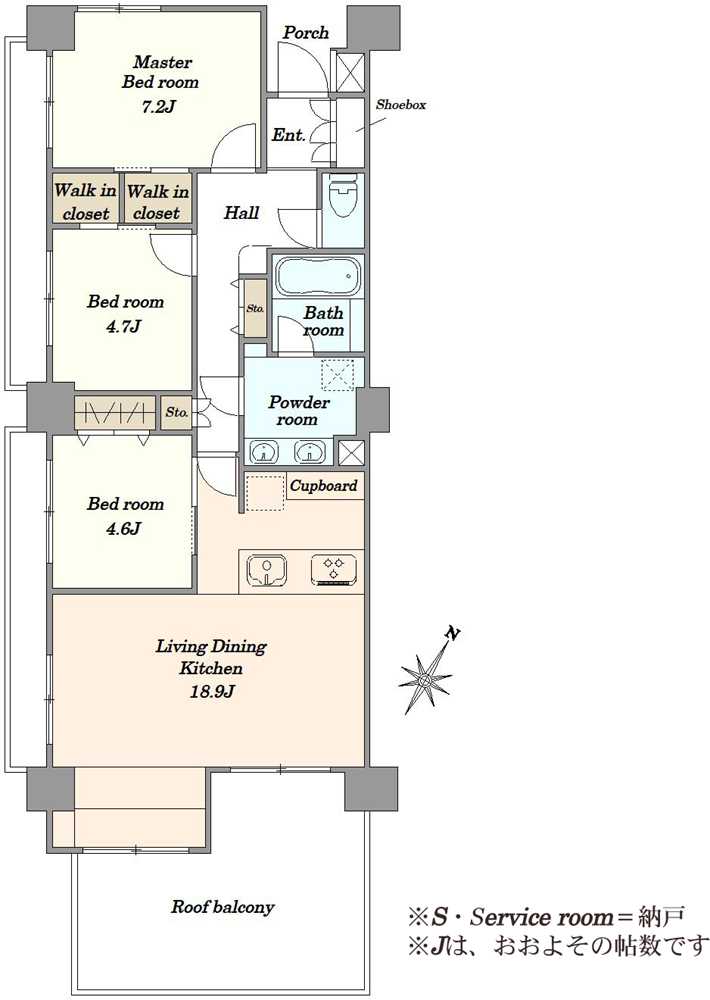 クレッセント目黒青葉台の間取図