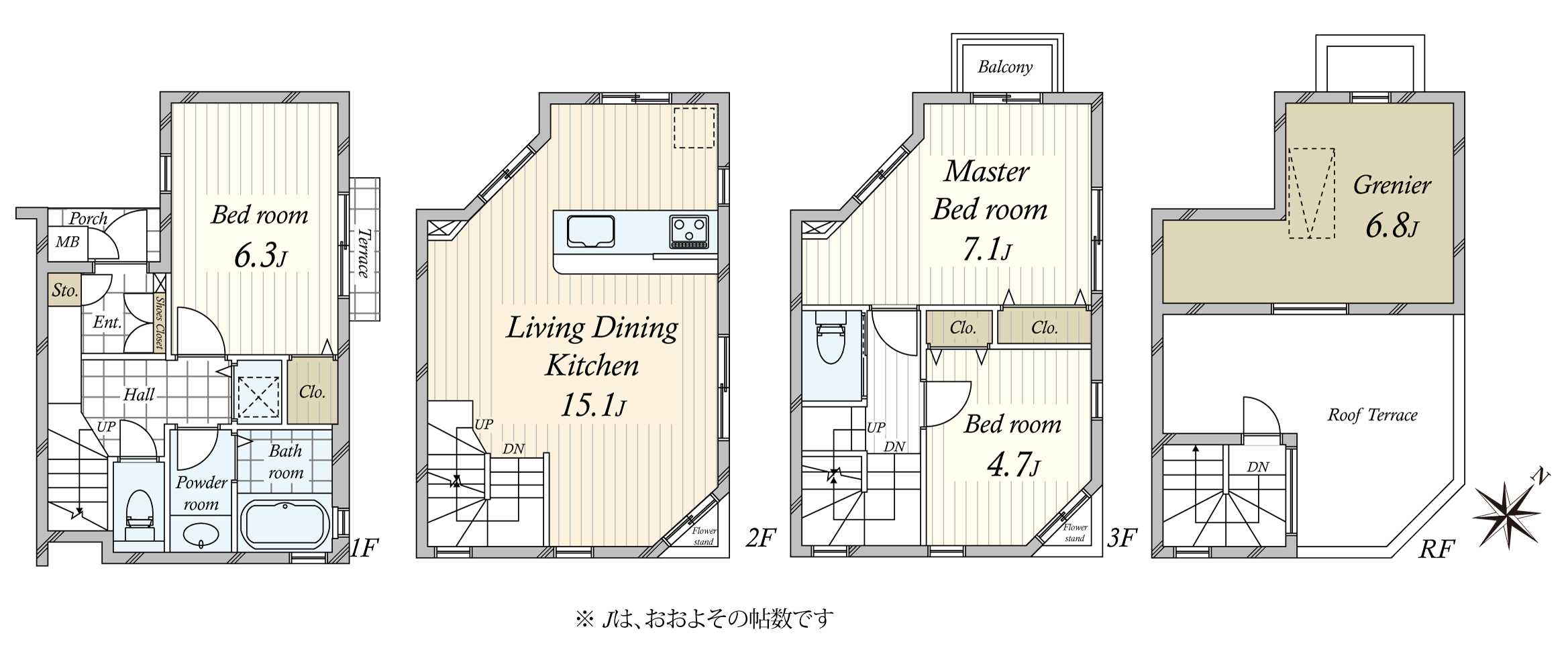 セボンパサージュ荏原の間取図