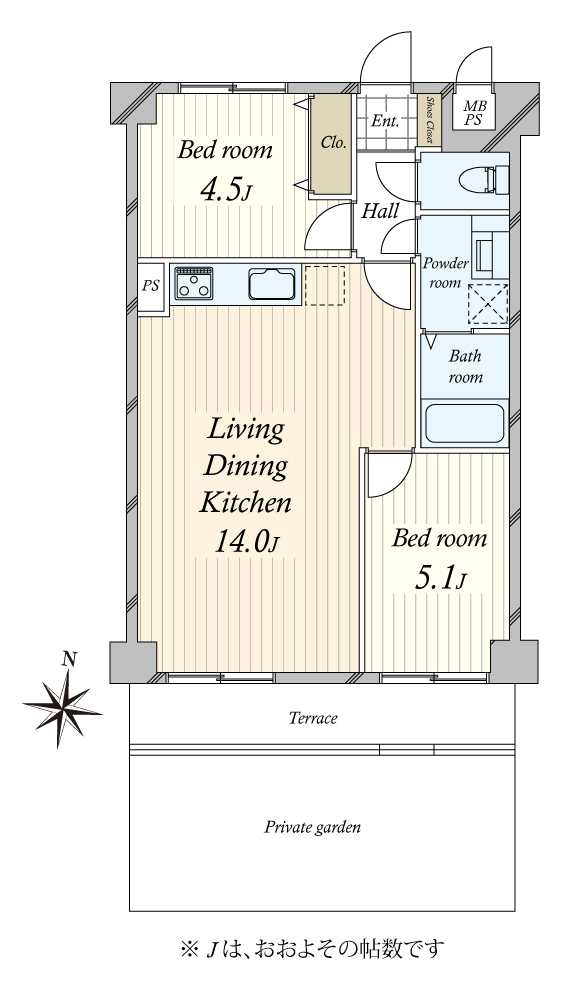 ストーク高田馬場二番館の間取図