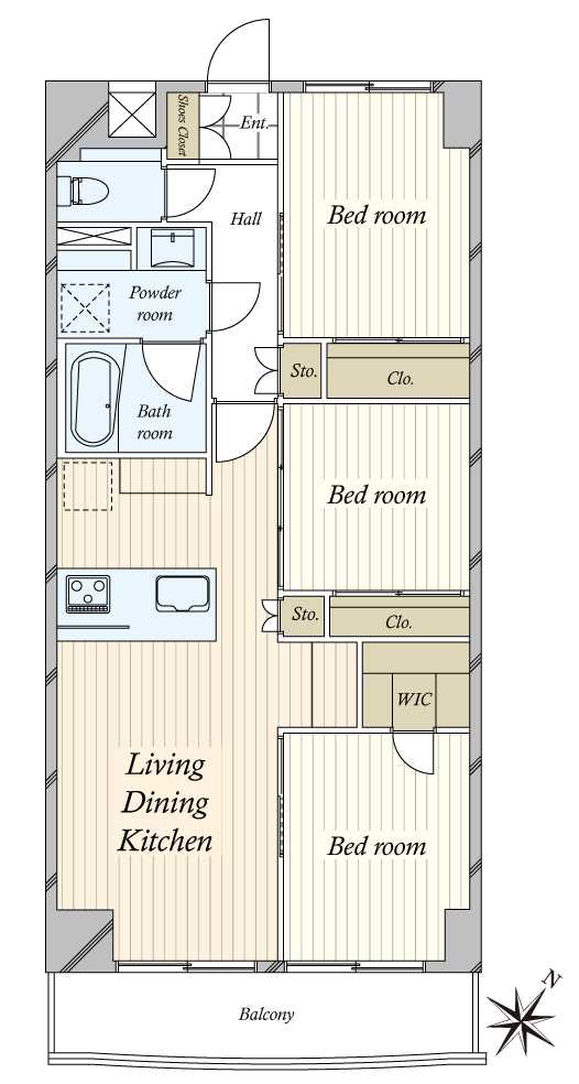クレッセント目黒IIの間取図