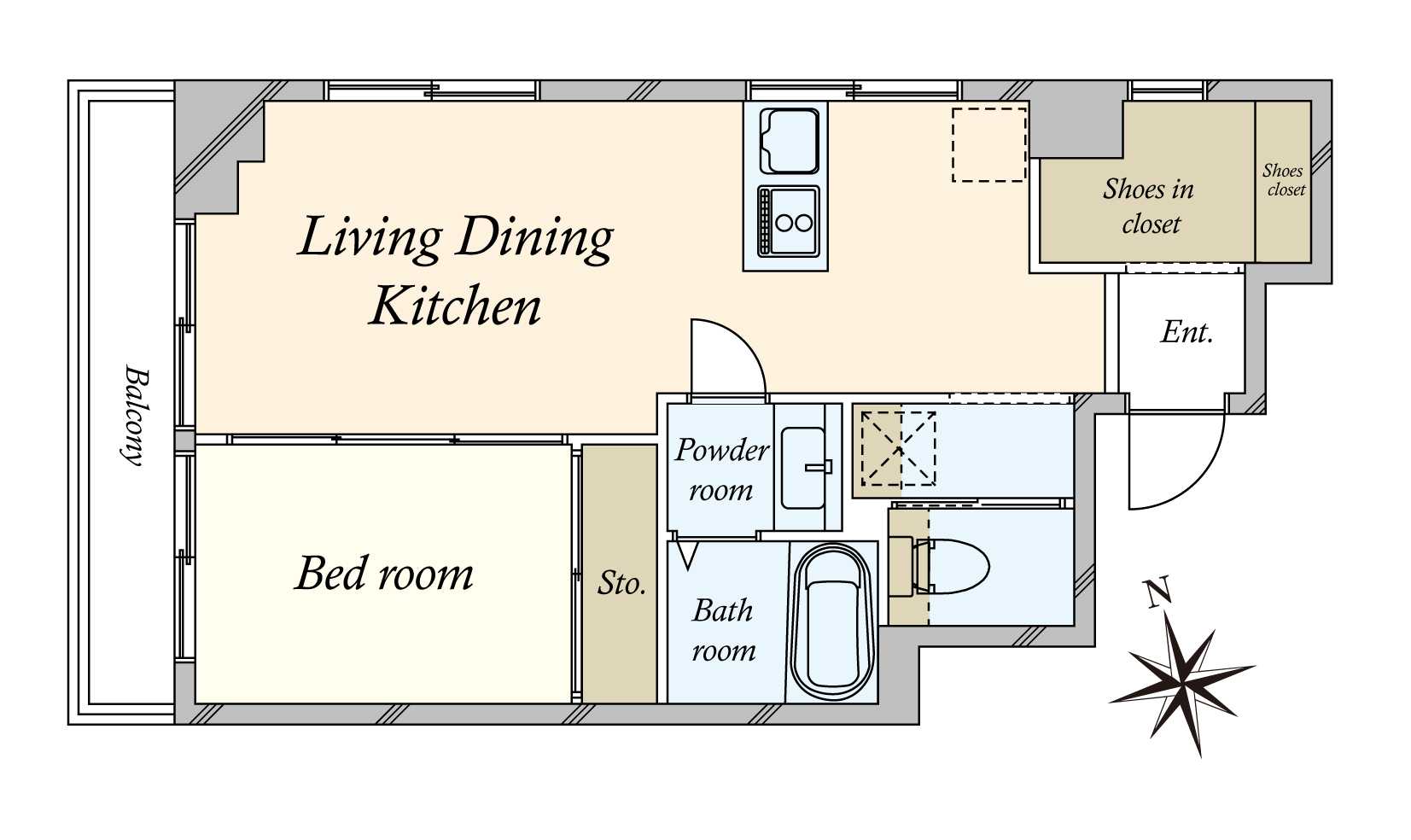 チサンマンション三軒茶屋第一の間取図