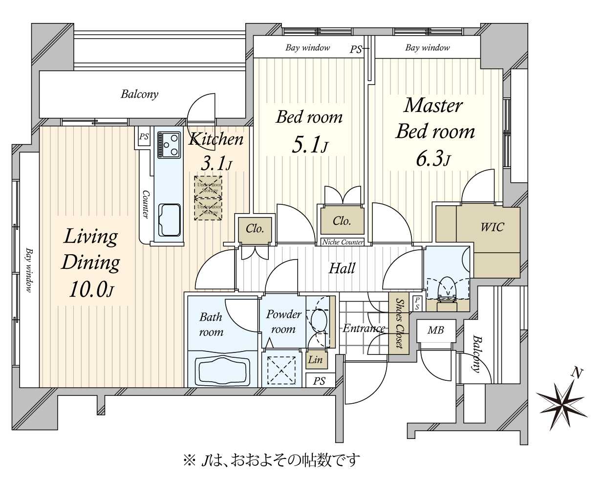 クラッシィ白金台シティハウスの間取図