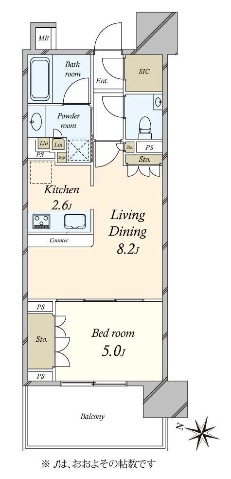パークリュクス目黒の間取図