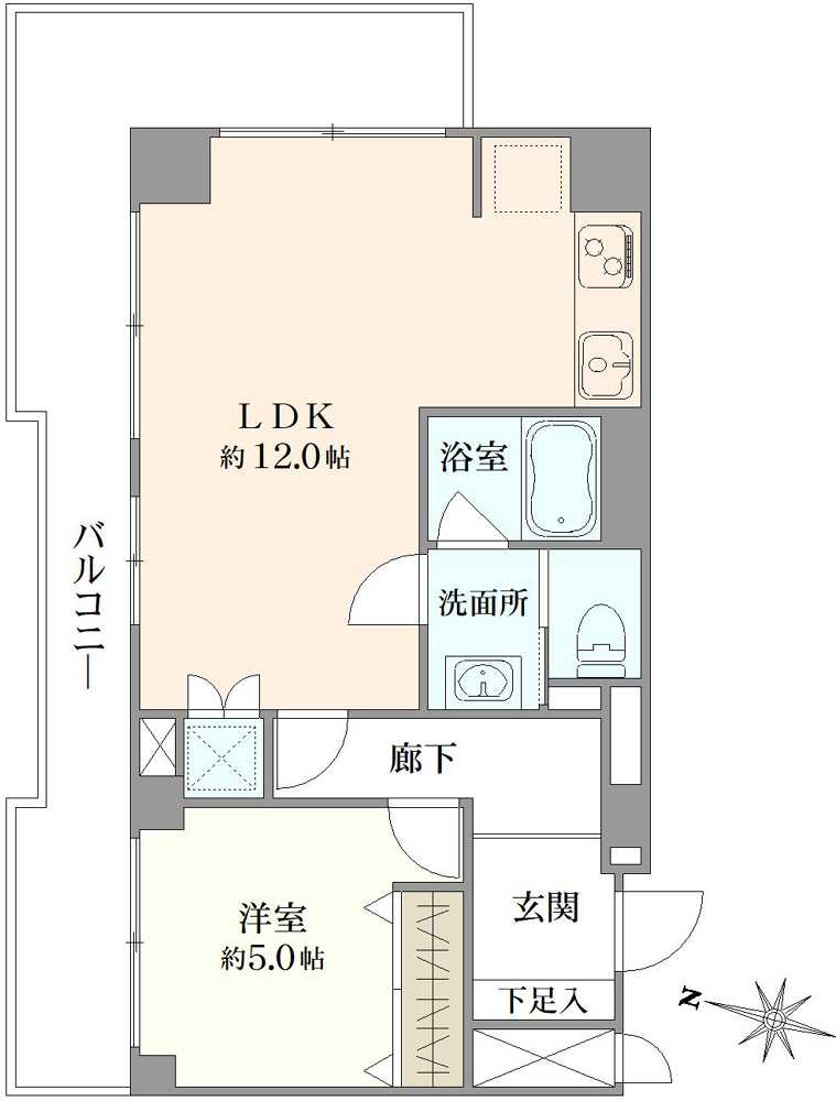 朝日第二中目黒マンションの間取図