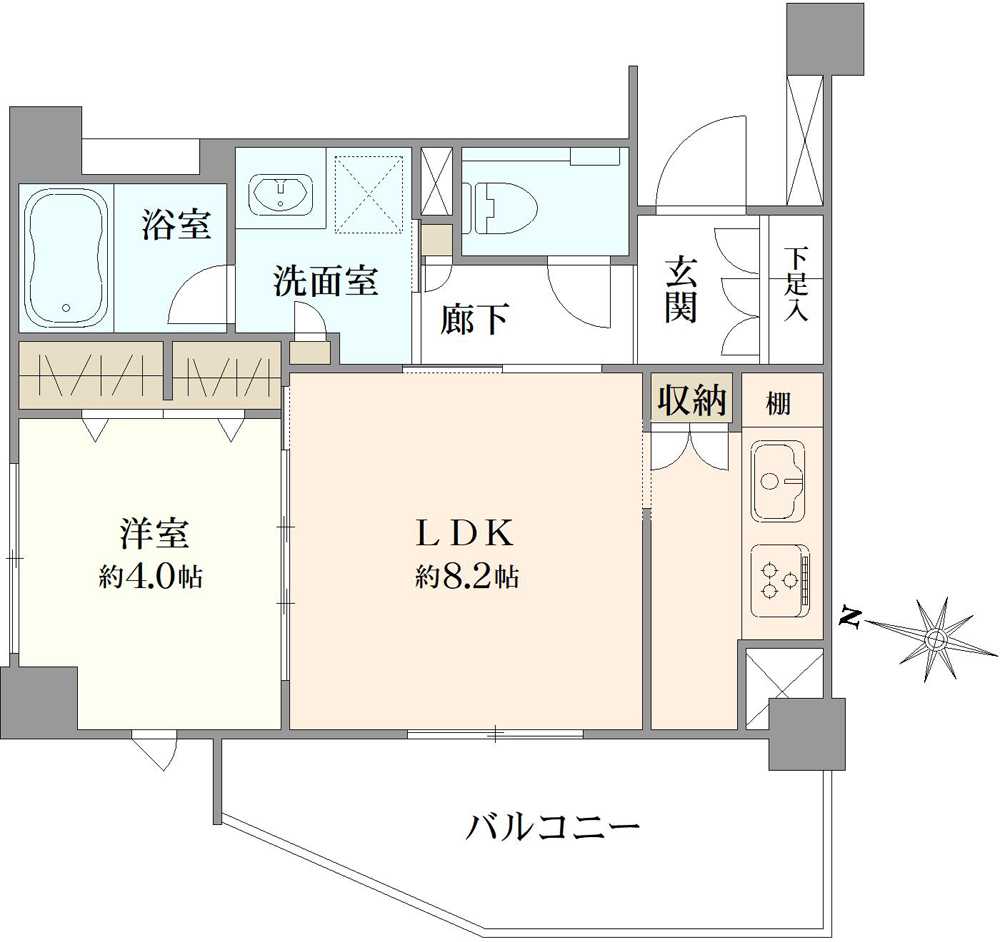 クリオ志村ラ・モードの間取図
