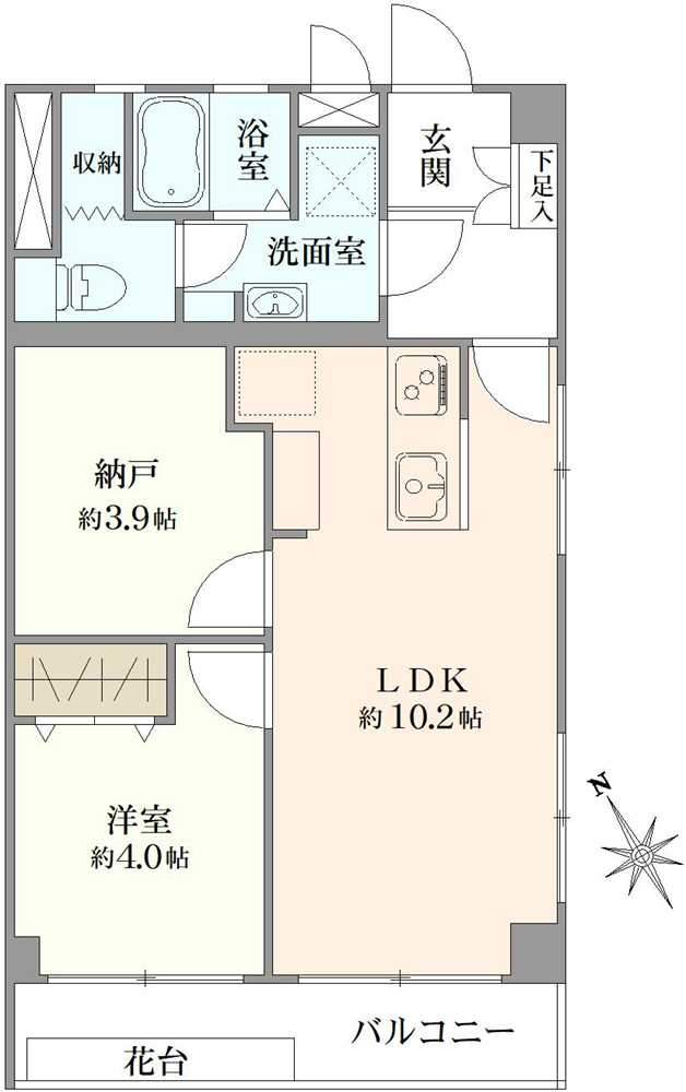 常盤台グリーンハイツの間取図