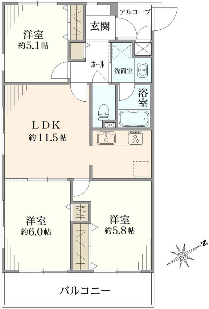 レジェンド板橋本町IIの間取図