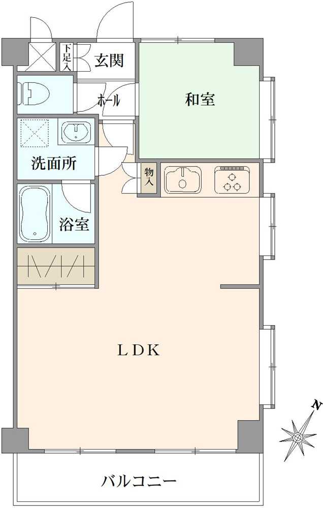 ライオンズマンション国立第5の間取図