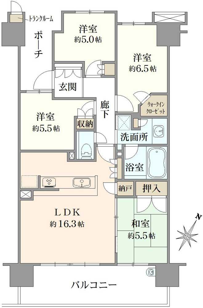 プラウドシティ金町アベニューの間取図