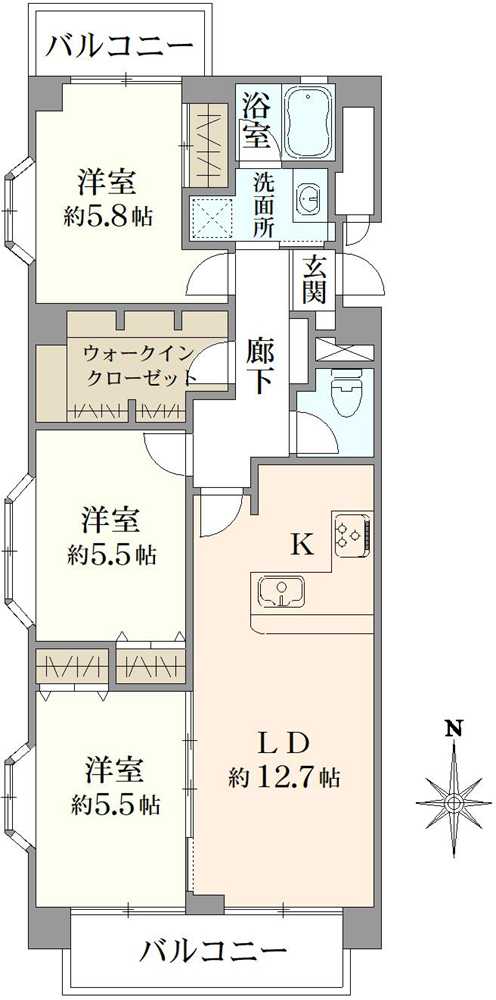 グリーンパーク第10綾瀬の間取図