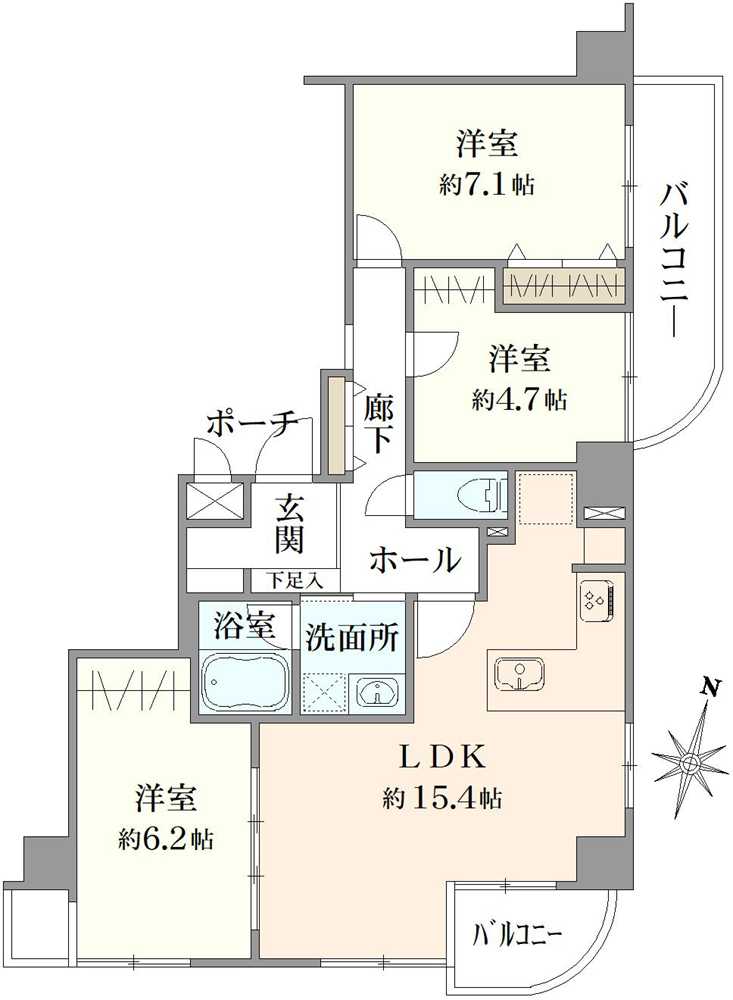 グリーンパーク水元9の間取図