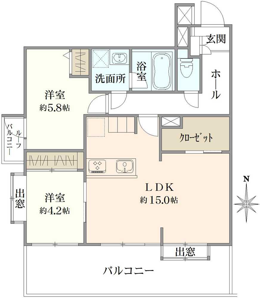 ライオンズマンション西新井本町の間取図